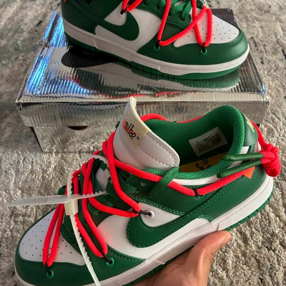 Off White Nike Dunk Pine Green